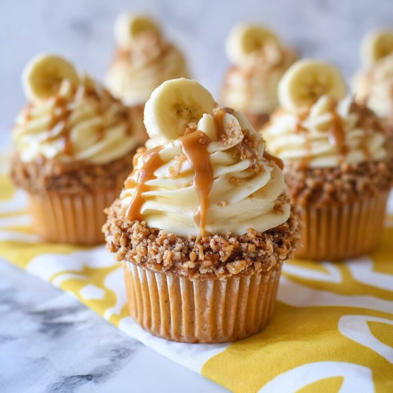 Banana Caramel Cupcakes with Caramel Cream Cheese Frosting Recipe