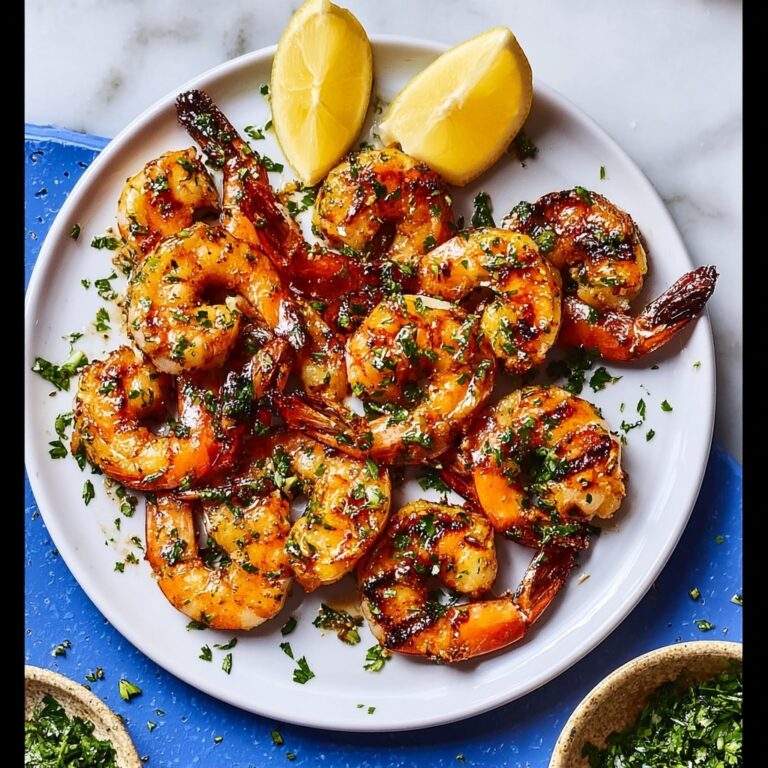 Garlic Butter Grilled Shrimp Recipe