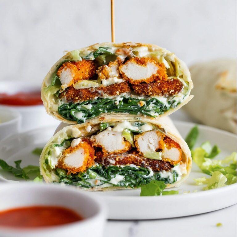 Easy Buffalo Chicken Caesar Wrap Recipe