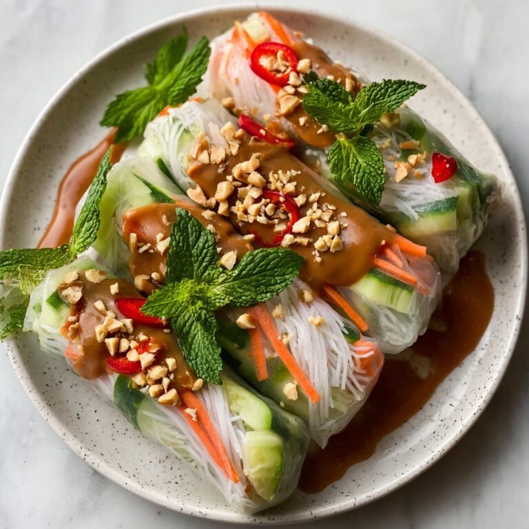 Vegetable Spring Rolls with Peanut Sauce Recipe