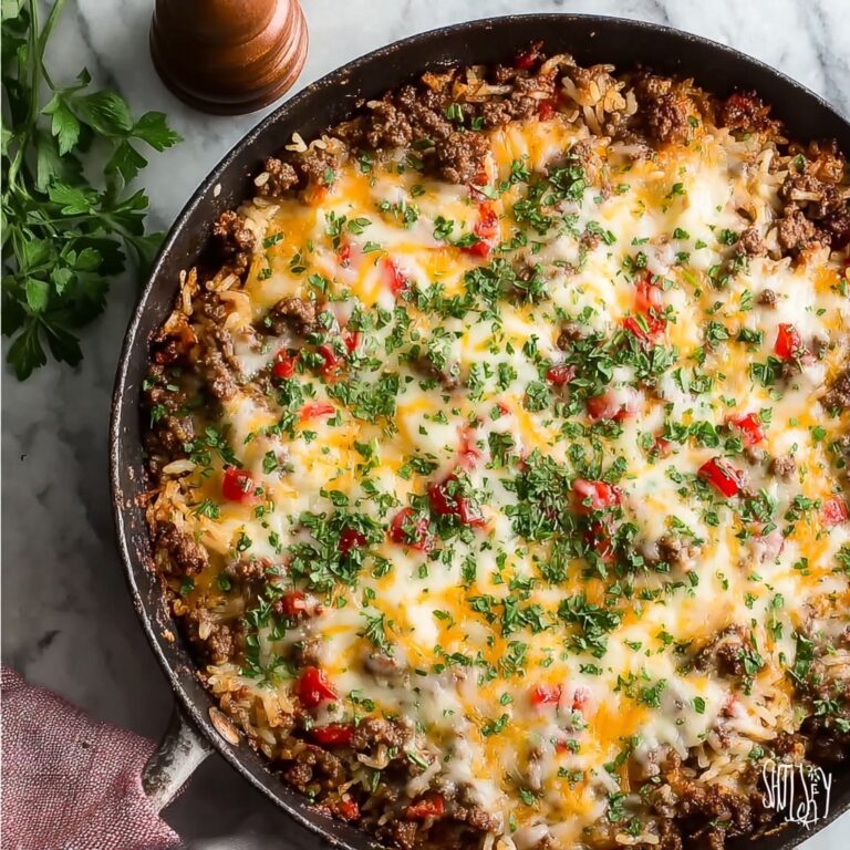 Homemade Ground Beef and Rice Skillet Recipe