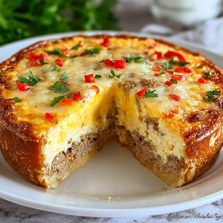 Breakfast Sausage and Roasted Red Pepper Quiche Recipe