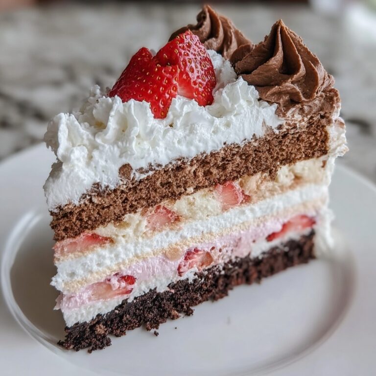 Neapolitan Layer Cake: A Decadent Trio of Chocolate, Strawberry, and Vanilla Recipe