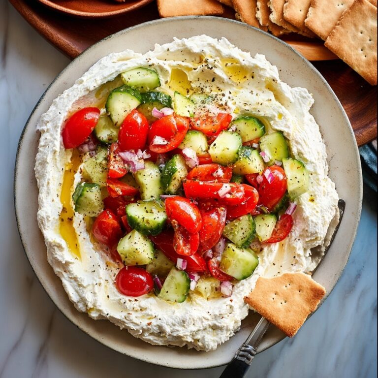Greek Feta Dip with Fresh Vegetables Recipe