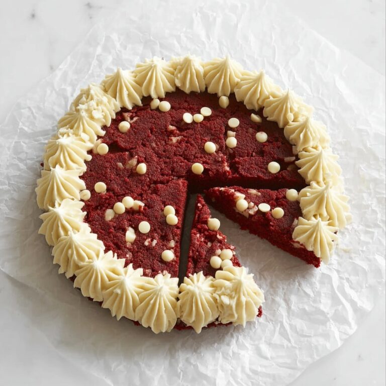 Red Velvet Cookie Cake with Cream Cheese Frosting Recipe