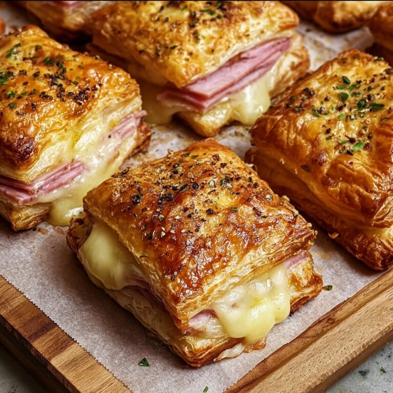 Ham and Gruyère Puff Pastry Puffs Recipe