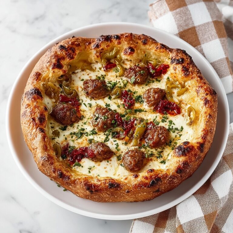 Flavorful Green Chile Pizza with Chorizo Sausage Recipe