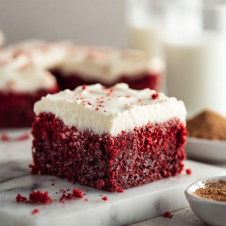 Red Velvet Brownies with Cream Cheese Frosting Recipe