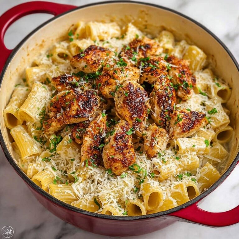 One Pot Creamy Parmesan Chicken Pasta Recipe