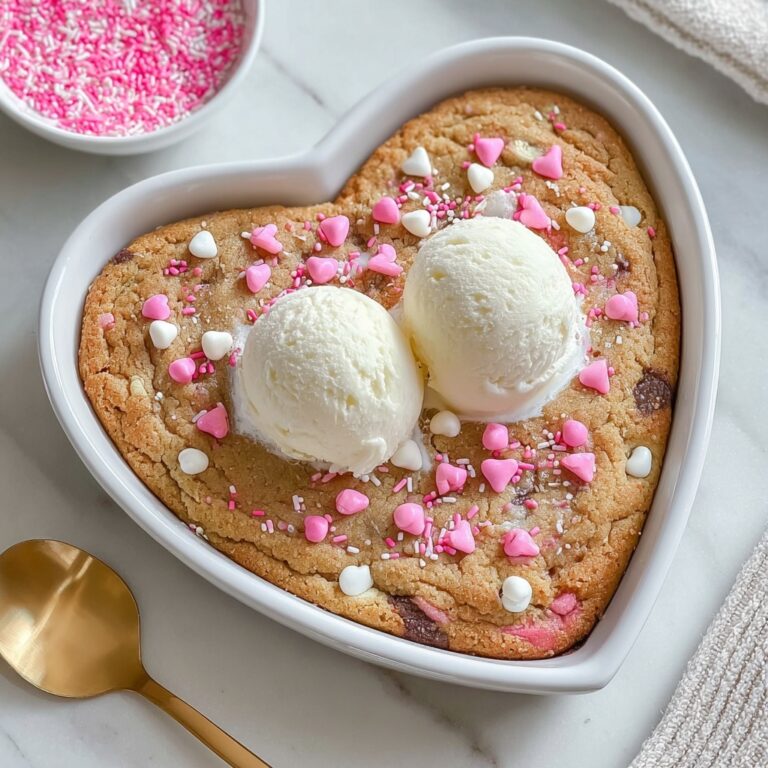 Valentine’s Day Heart Skillet Cookie Recipe