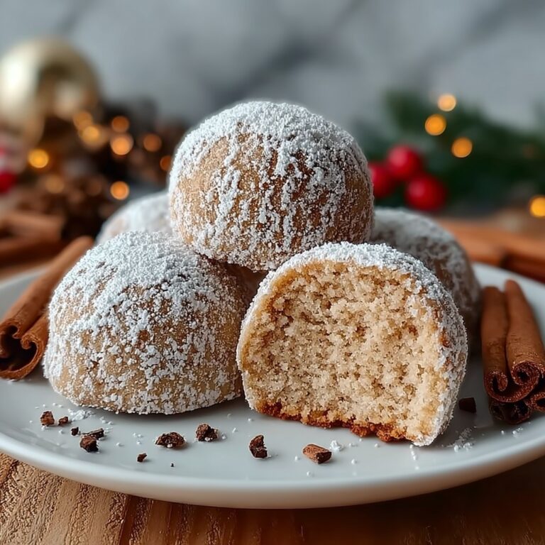 Cinnamon Sugar Snowball Cookies Recipe