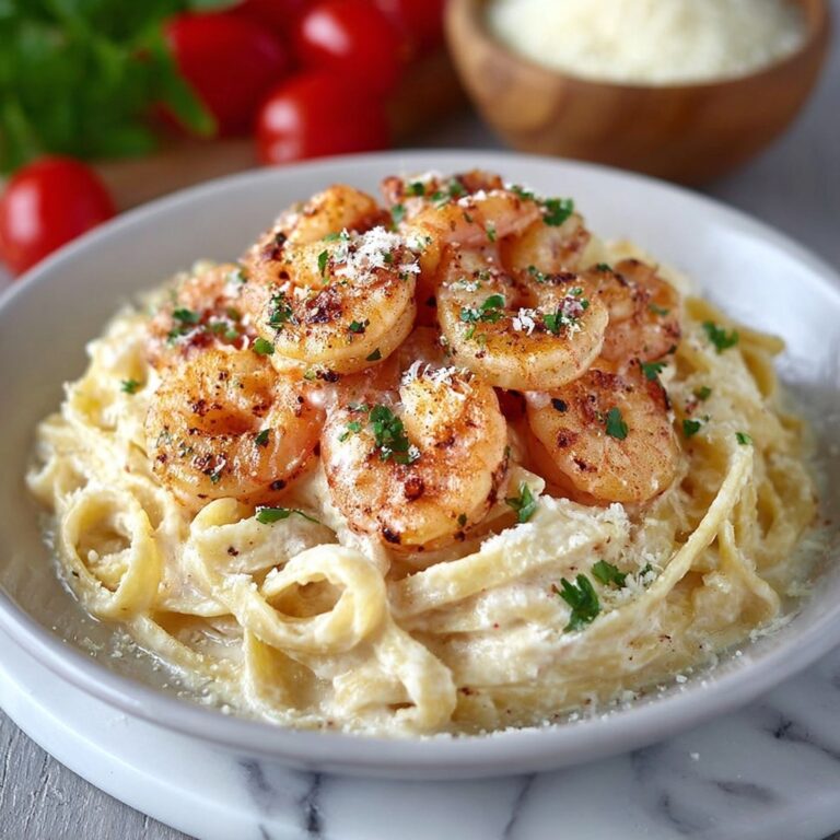 Creamy Garlic Shrimp Pasta Recipe
