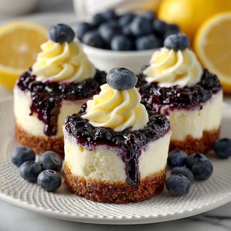 Lemon-Blueberry Mini Cheesecake Cupcakes Recipe