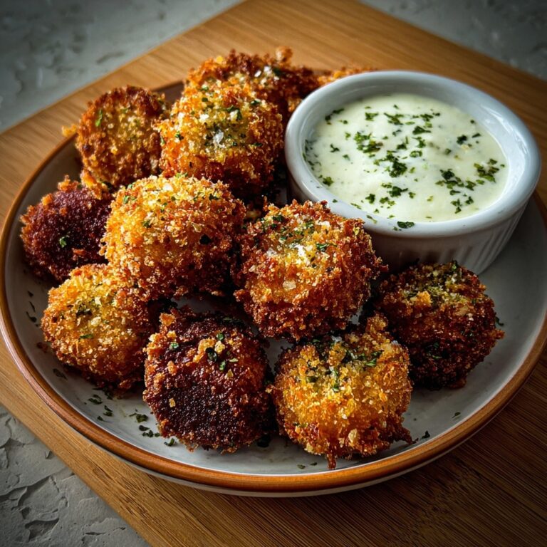 Crispy Fried Mushrooms with Buttermilk Dressing Recipe