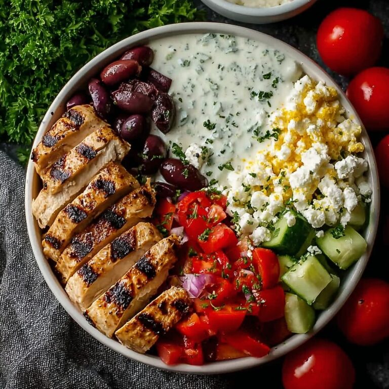 Easy Chicken Gyro Bowl Recipe
