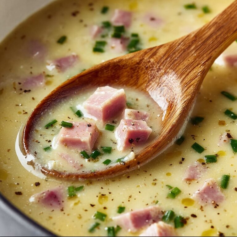 Ham and Cheddar Potato Soup Recipe