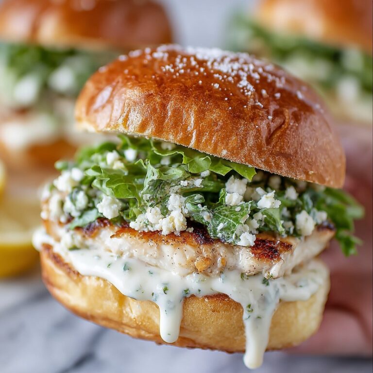 Chicken Caesar Burgers Recipe