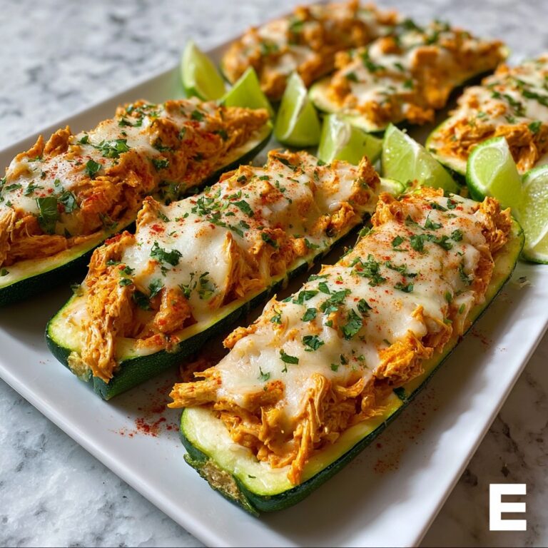 Buffalo Chicken Zucchini Boats Recipe