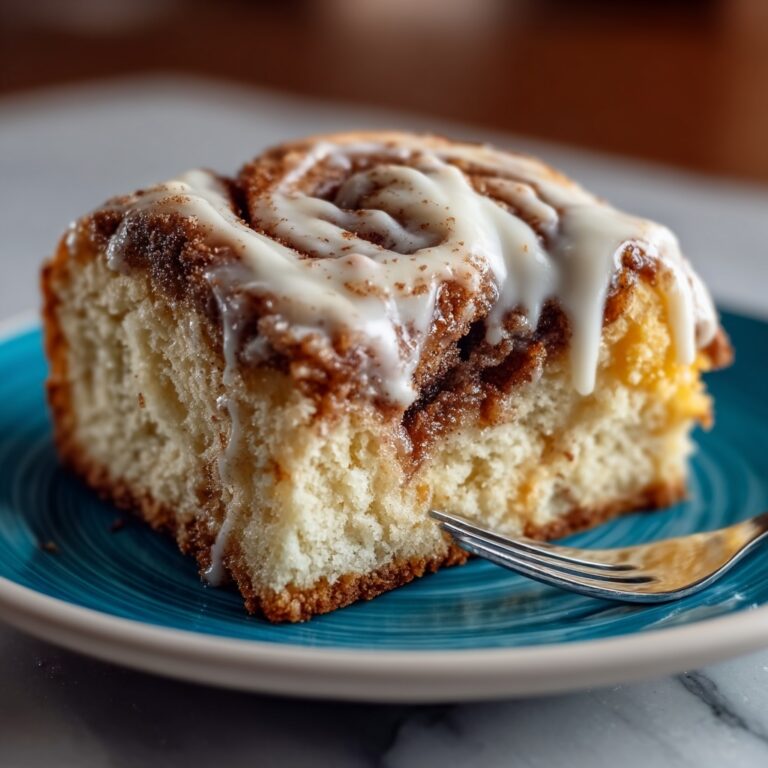 Cinnamon Roll Poke Cake Recipe