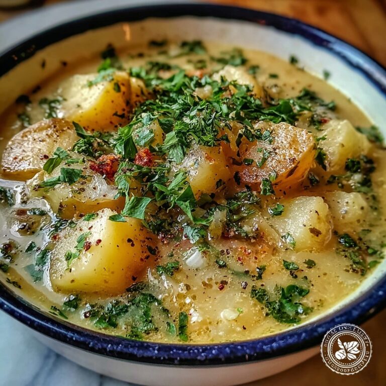 Hangover Cure Garlic Potato Soup Recipe