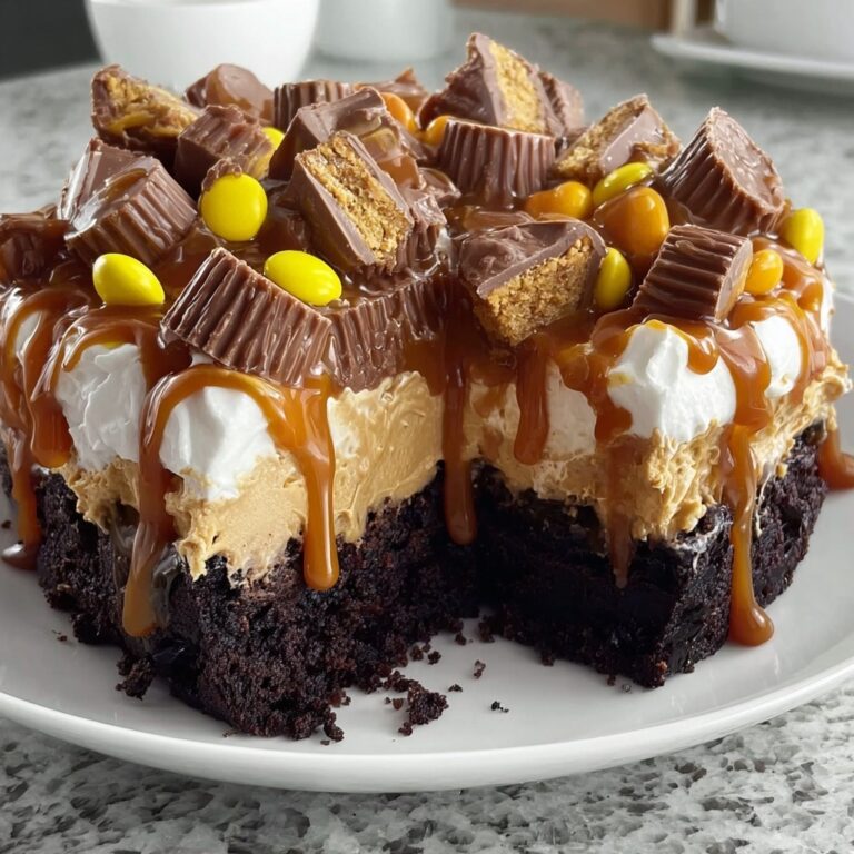 Chocolate Peanut Butter Poke Cake Recipe