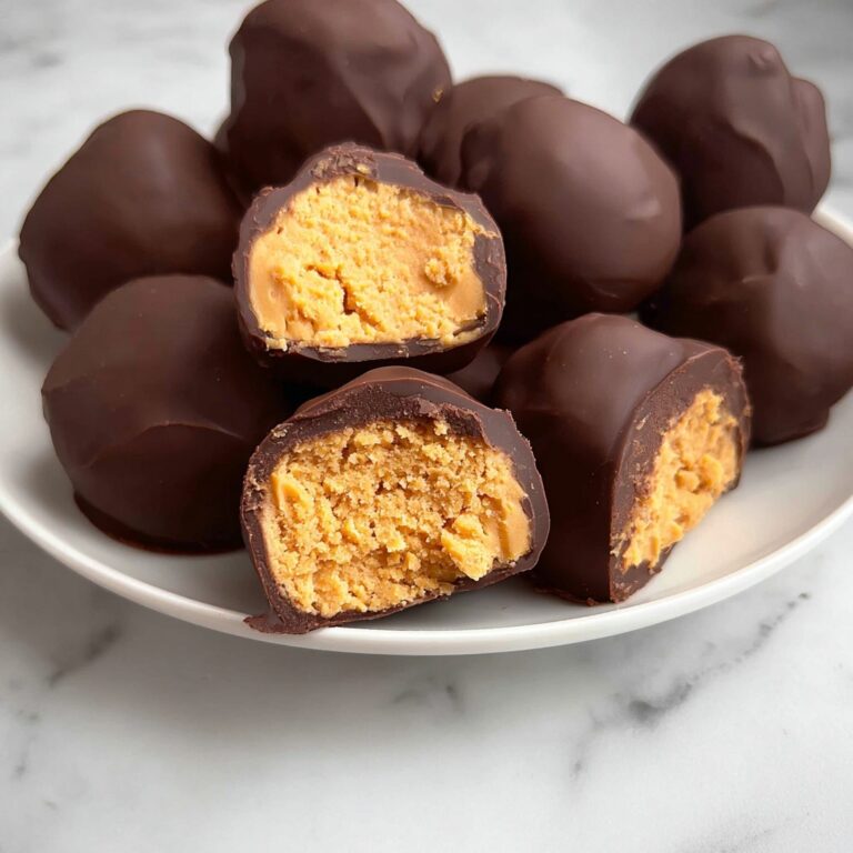 Chocolate-Dipped Peanut Butter Balls Recipe