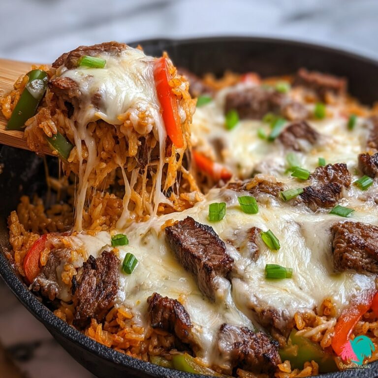 Queso Steak Fajita Skillet Recipe