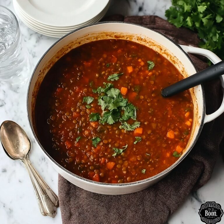 Moroccan Beef Lentil Soup Recipe