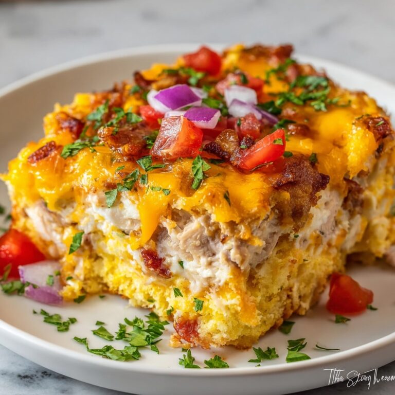 Low Carb Chicken Taco Casserole: Juicy, Cheesy Delight! Recipe
