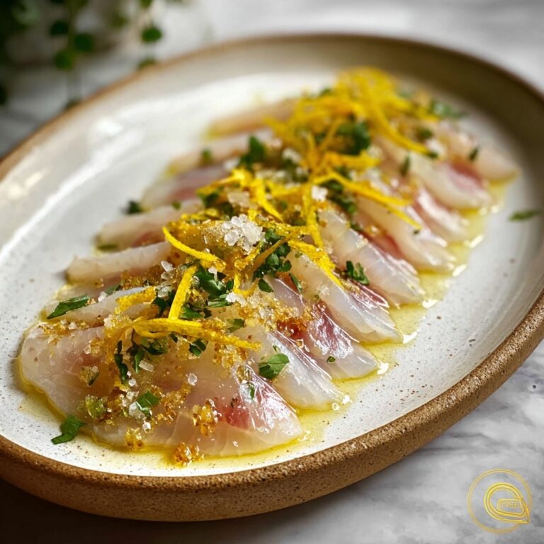 Hamachi Crudo with Yuzu Ponzu Sauce: Bright, Bold, and Fresh Recipe