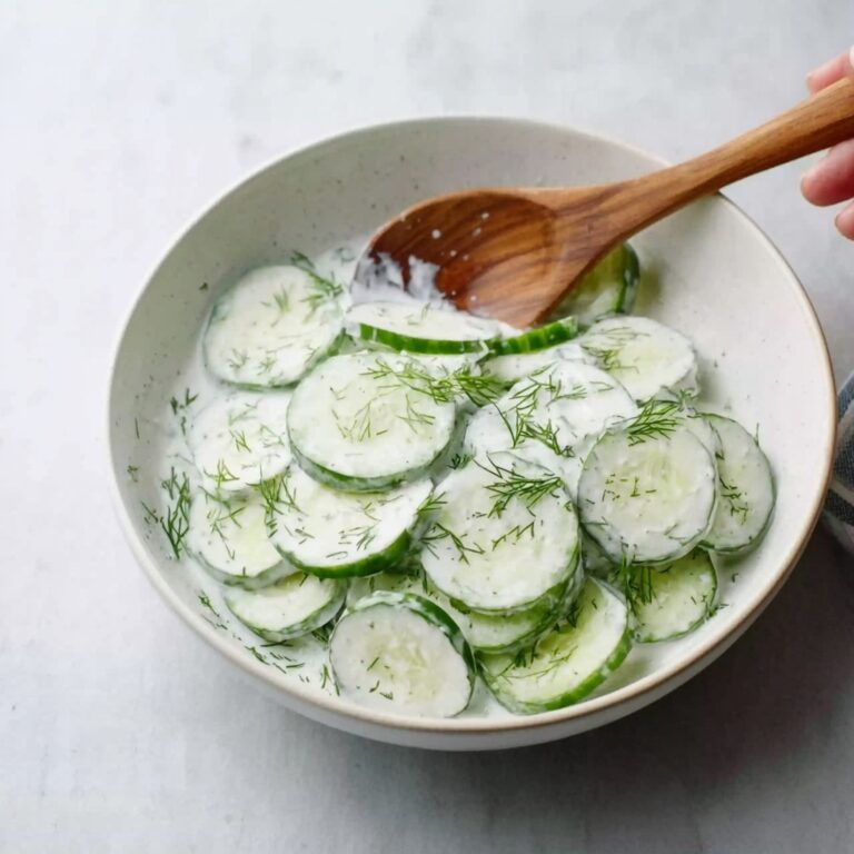 Creamy Dill Cucumber Salad Recipe