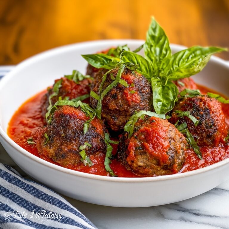 Italian Style Beef Meatballs with Marinara Recipe