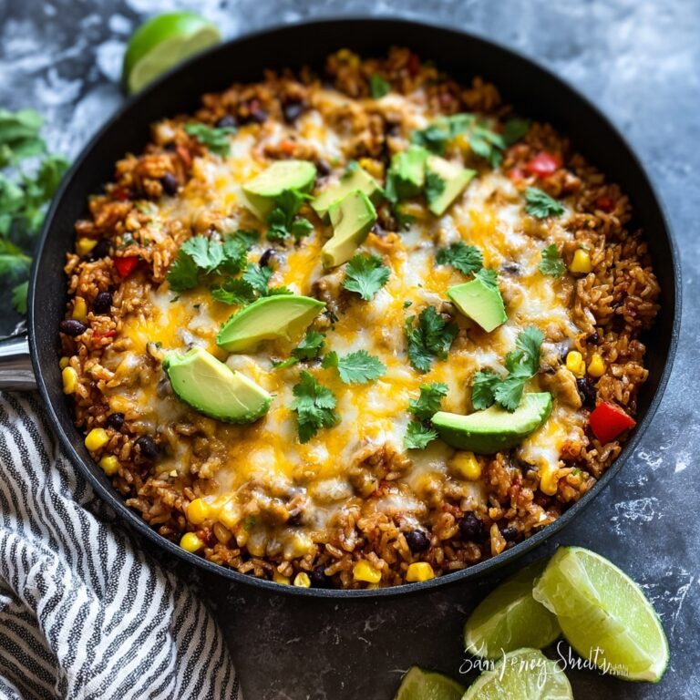 Cheesy Taco Rice Skillet: Your New Favorite One-Pan Dinner Recipe