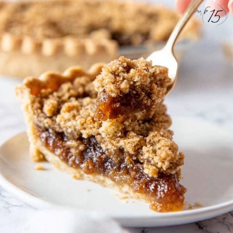 Shoofly Pie with Molasses and Crumble Topping Recipe