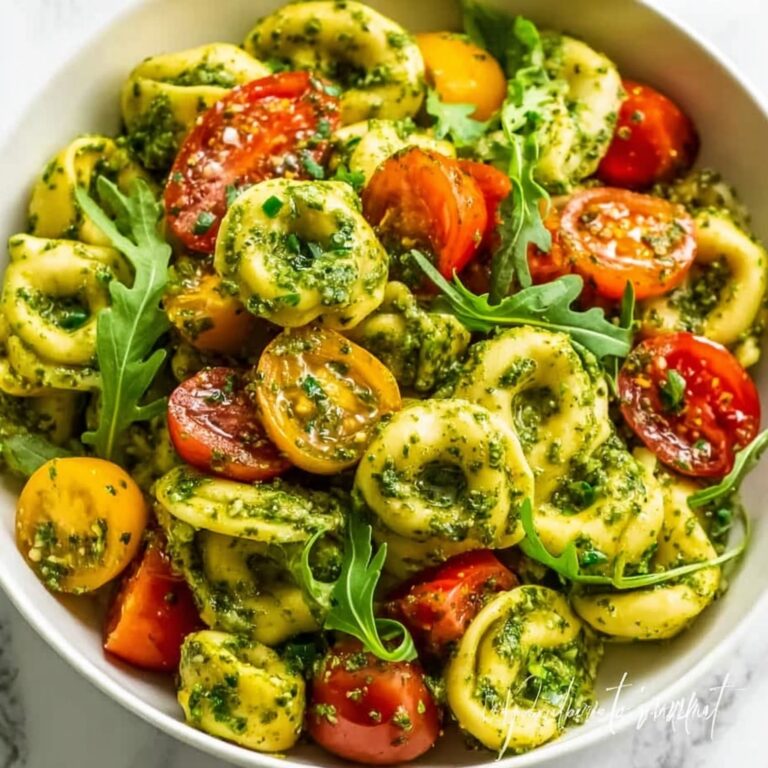 Pesto Tortellini Salad: Quick & Fresh Cherry Tomato Dish Recipe