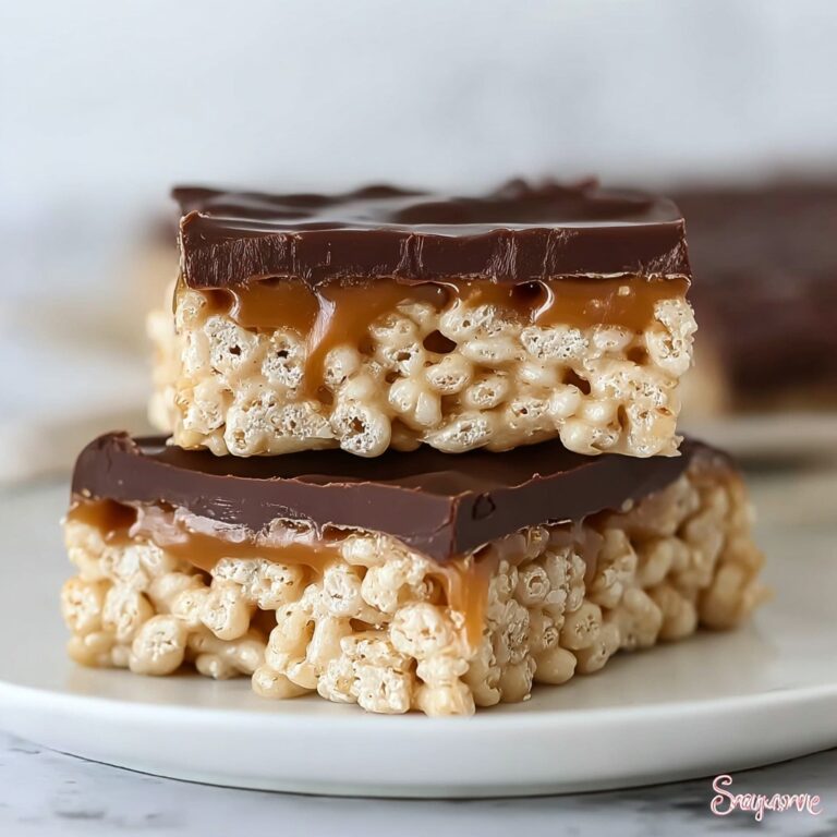 Chocolate Caramel Rice Krispie Treats Recipe