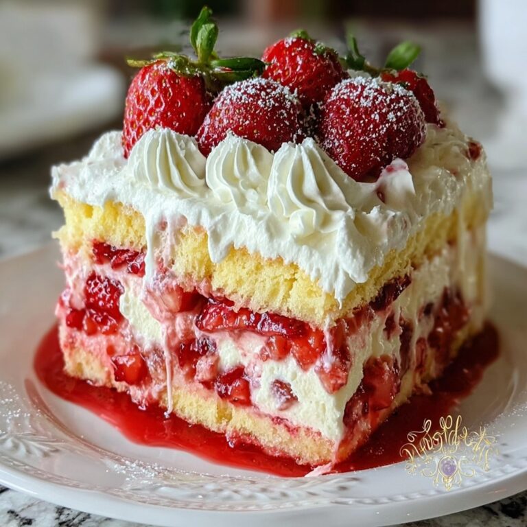 Strawberry Earthquake Cake Recipe