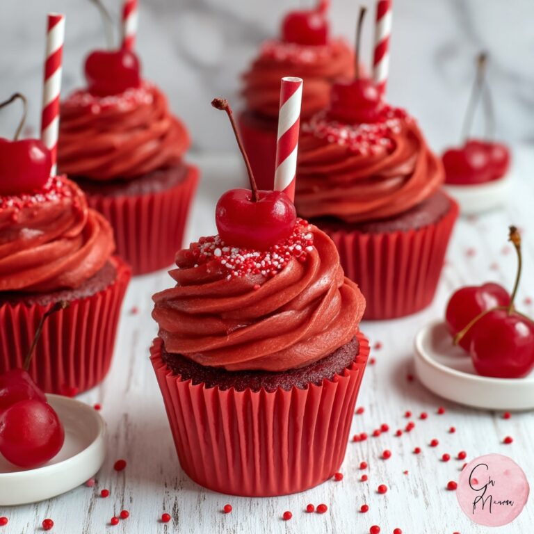 Shirley Temple Cherry Cupcakes Recipe