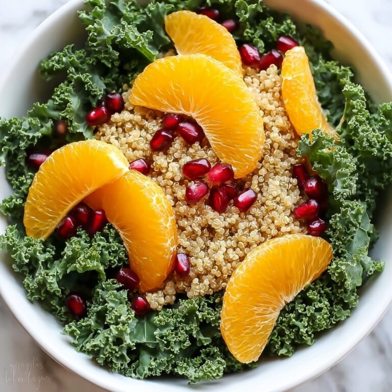 Citrus Infused Quinoa Salad with Oranges and Kale for January Lunches Recipe