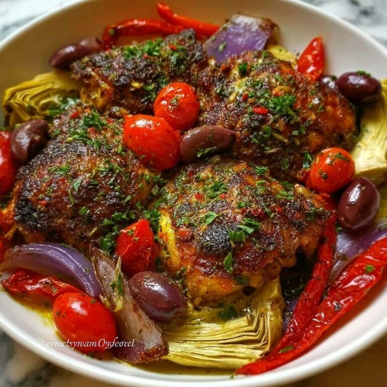 One-Pan Mediterranean Chicken with Olives and Artichokes Recipe
