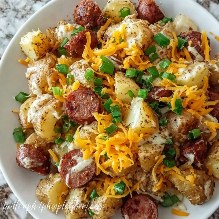 Cheesy Ranch Potatoes and Smoked Sausage Recipe