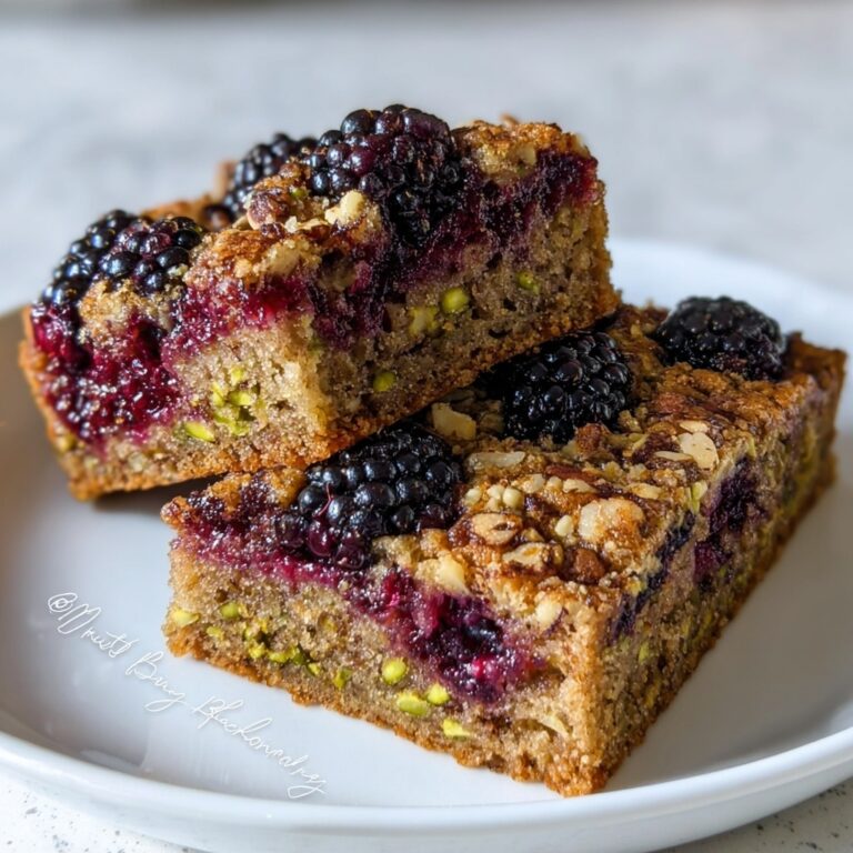 Blackberry Pistachio Bars Recipe