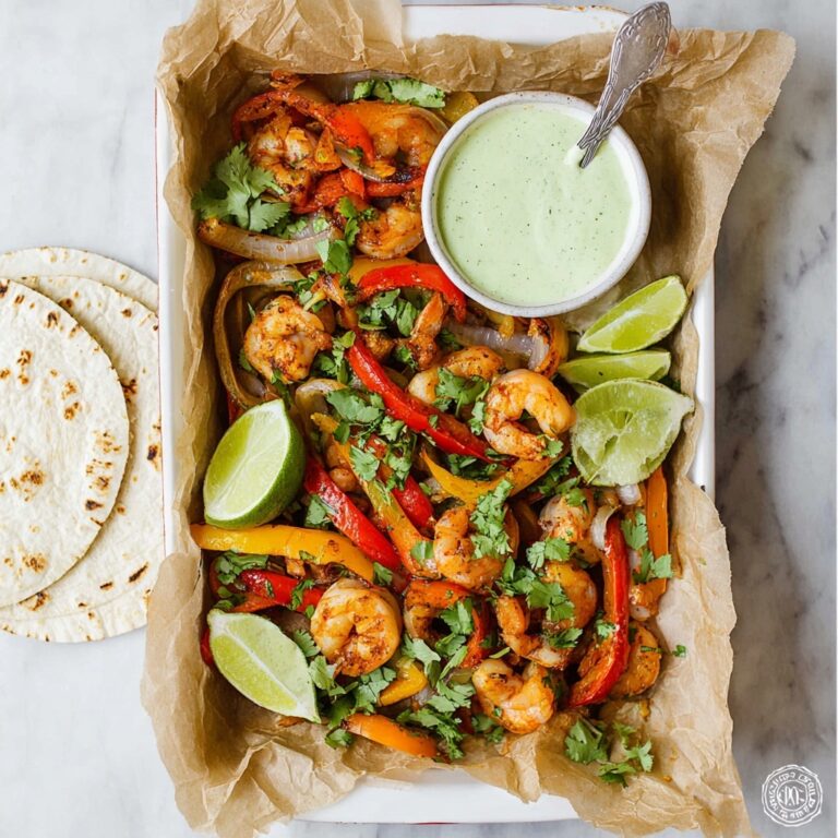 Sheet Pan Shrimp Fajitas Recipe