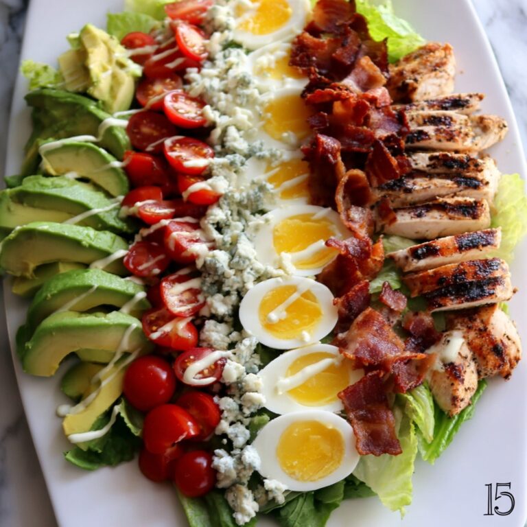 Cobb Salad with Buttermilk Ranch Dressing Recipe