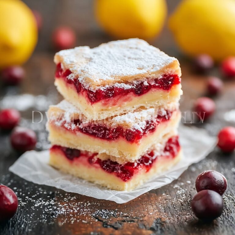 Cranberry Lemon Bars Recipe