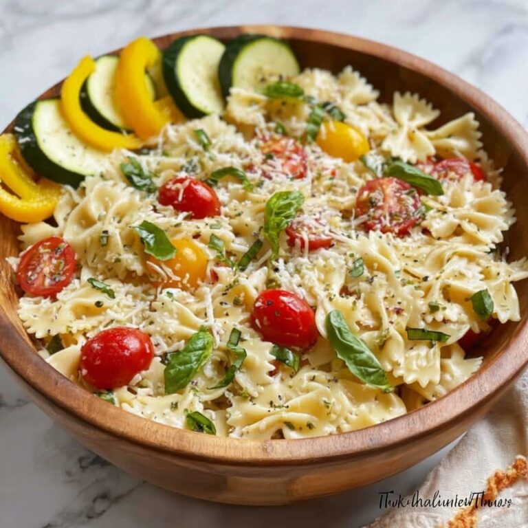 High Protein Cottage Cheese Pasta Salad Recipe