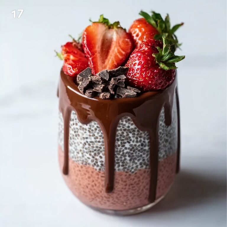 Chocolate-Covered Strawberry Chia Pudding Recipe