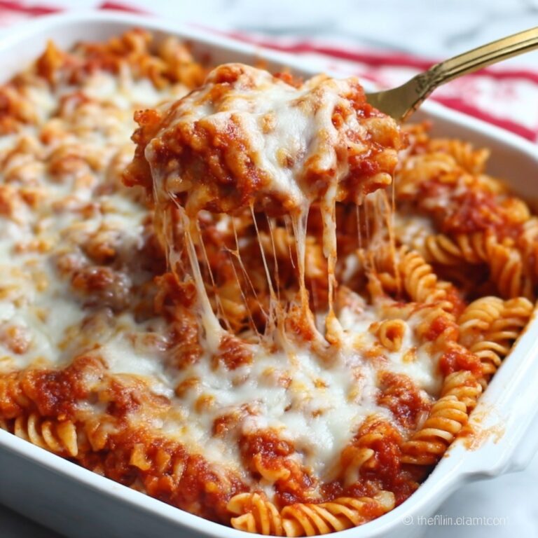 Chicken Parmesan Pasta Casserole Recipe