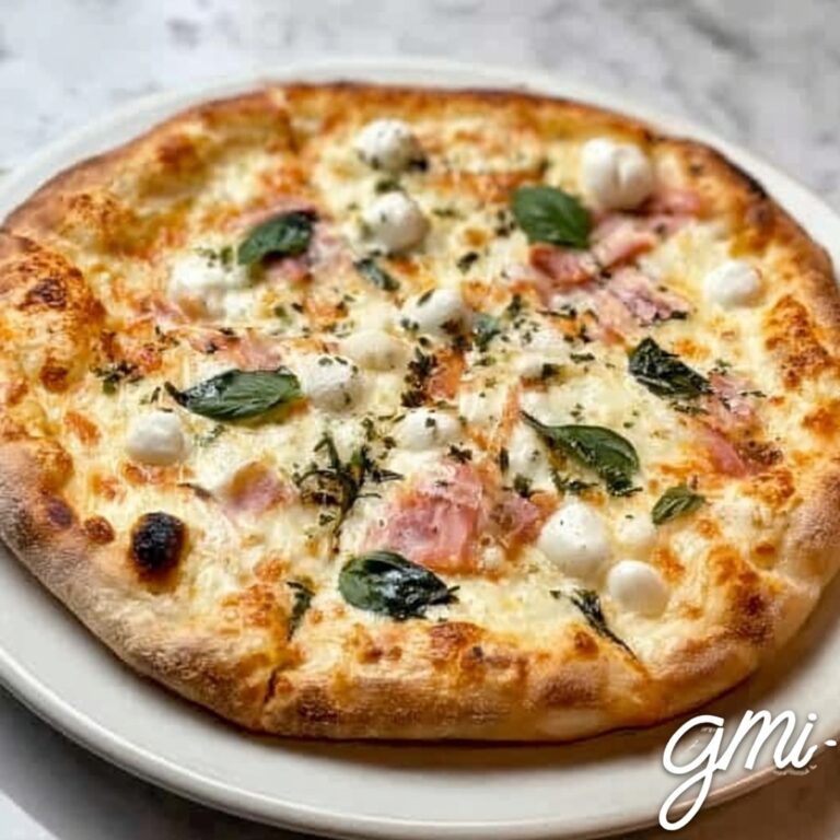 White Pizza with Prosciutto & Hot Honey Recipe