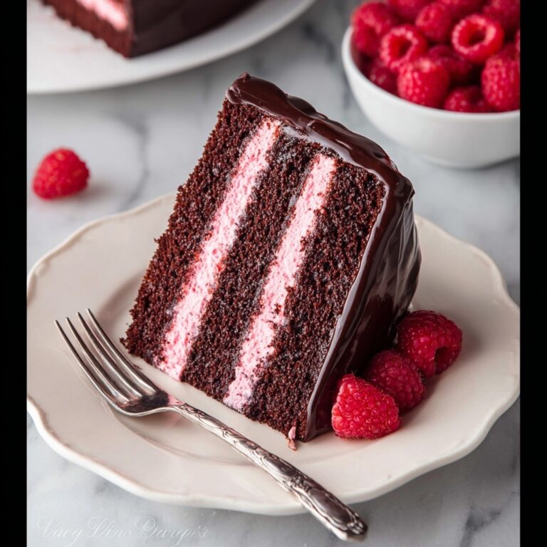 Chocolate Raspberry Cake with Ganache Recipe